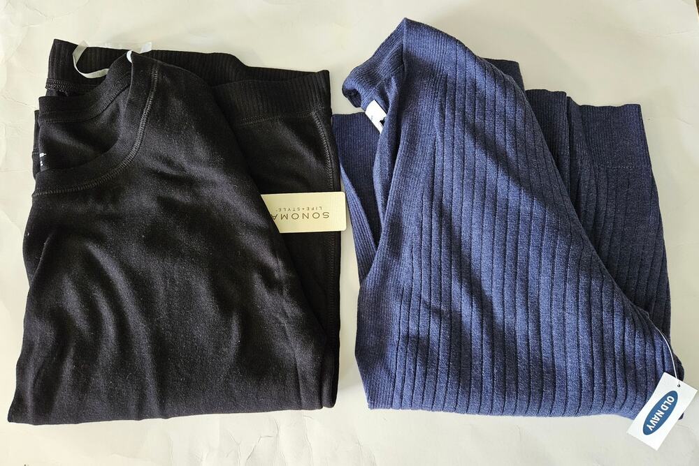 Lot of 2 NWT Sweaters XL Both Lightweight, 1 Old Navy Blue & 1 Sonoma Black